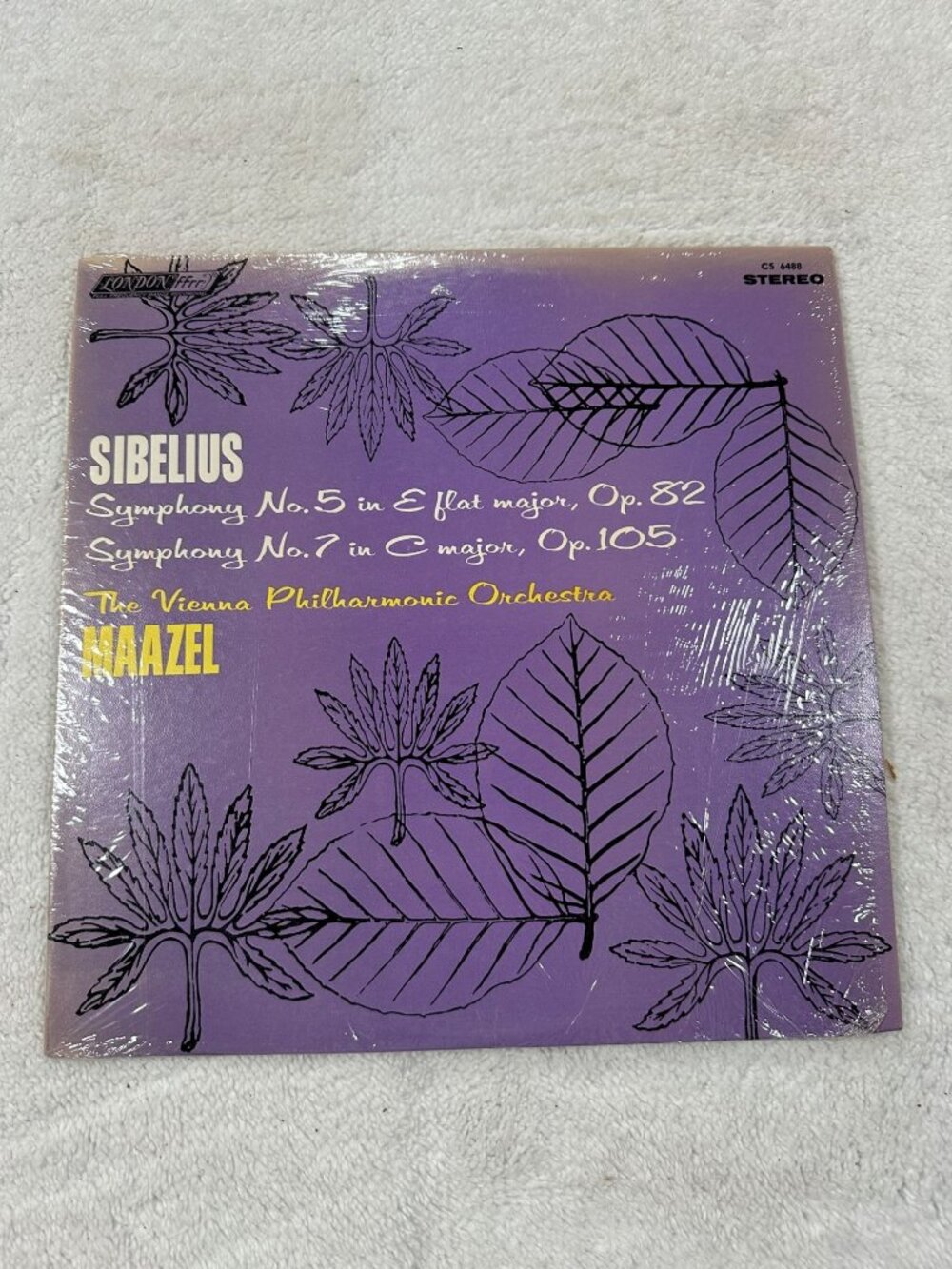 Sibelius Symphony No 5 In E Flat Major Op 82 & No 7 In C Major Op 105 Vinyl LP